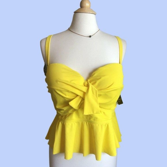 torrid Other - TORRID Midkini Peplum Vixen Swim Top 3 3X NWT!